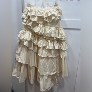 Ruffle Cream skirt
